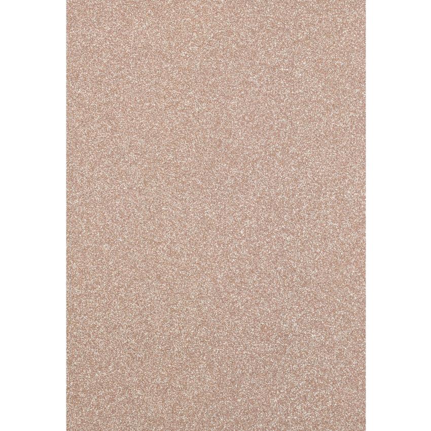  Florence - Glitzerpapier 5 Bogen A4 - Champagner - Selbstklebendes Glitzerpapier 