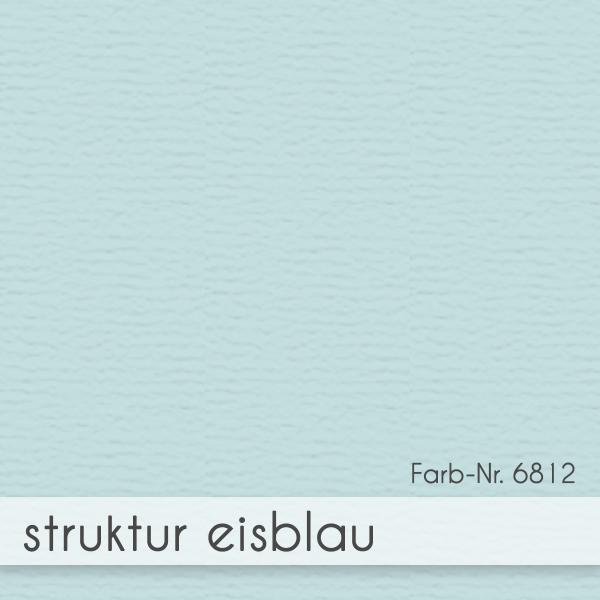 Trippelkarte - Leporello 210g/m² DIN B6 3-Fach in struktur puderblau