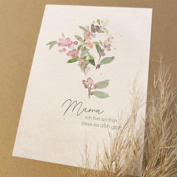 Spruchposter "Winterberries" | Geschenkidee | Personalisiert  | Muttertag | Wanddeko