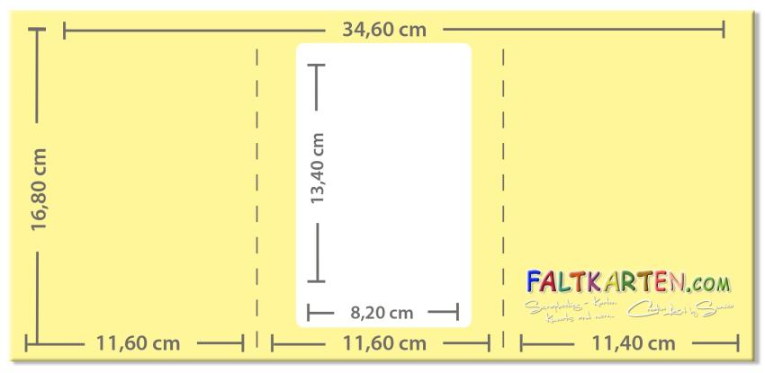 Passepartoutkarte rechteck 3-Fach DIN B6 in struktur blütenrosa
