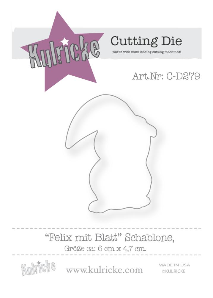 Kulricke Metall Stanzschablone Craft Die "Felix Blatt"