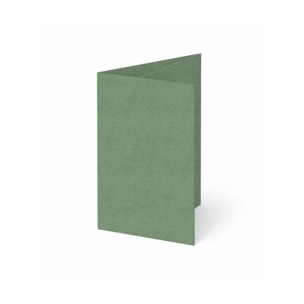 Trippelkarte - Leporello 220g/m² DIN A6 3-Fach in kraft salbei
