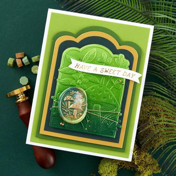 Spellbinders - Wachssiegel Stempel "Forest Mushrooms" Wax Seal Stamp