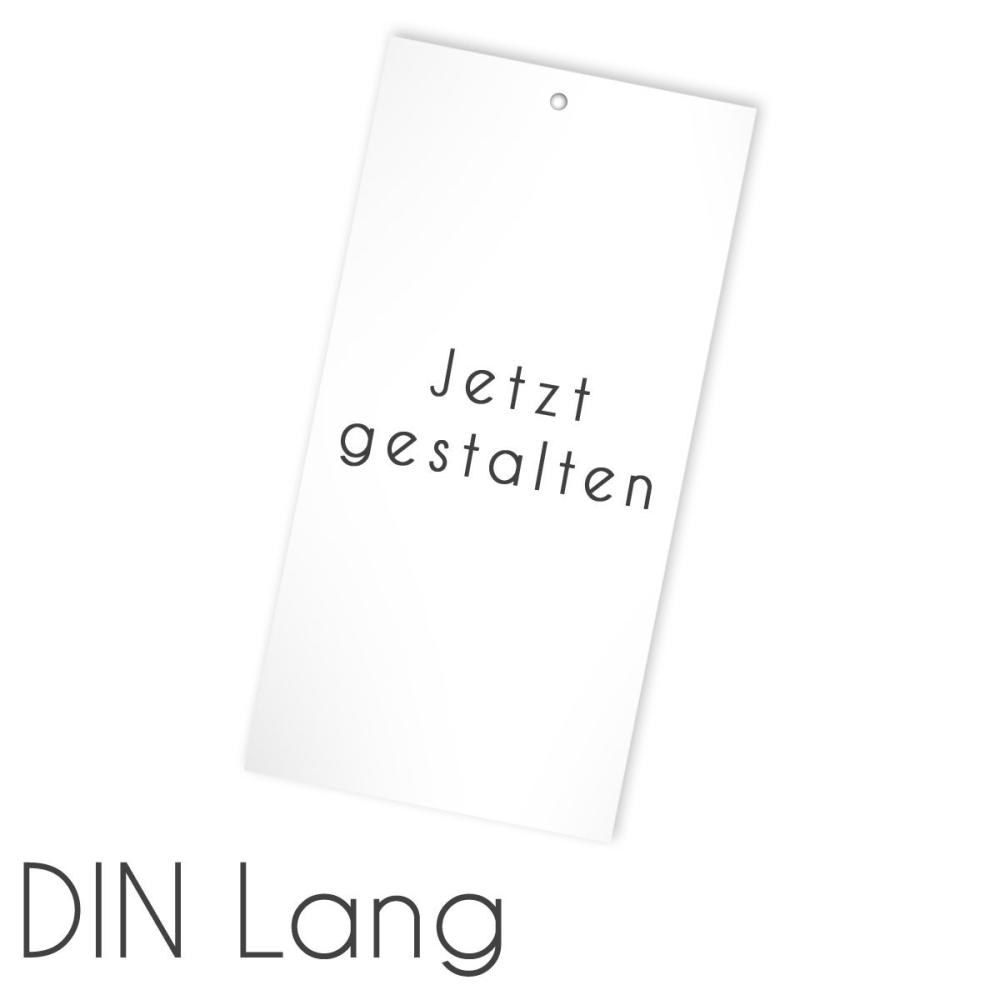 Einlegekarte blanko DIN Lang mit Lochung 10,5x21cm (eigenes Design)
