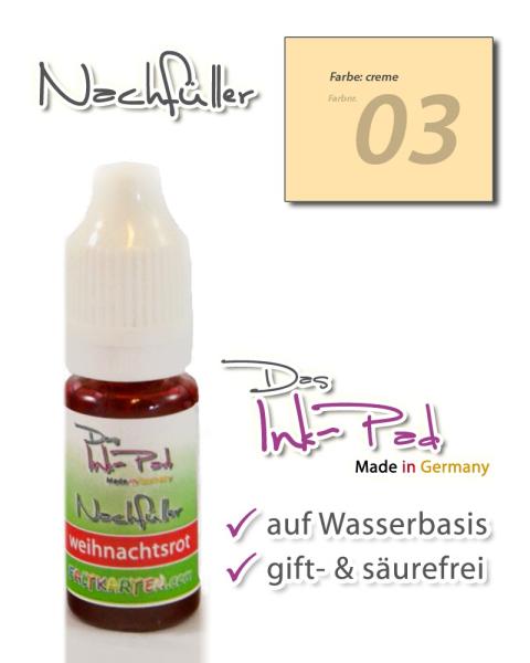 LaCreativ Nachfüller 10ml in creme für Das Ink-Pad - Stempelkissen