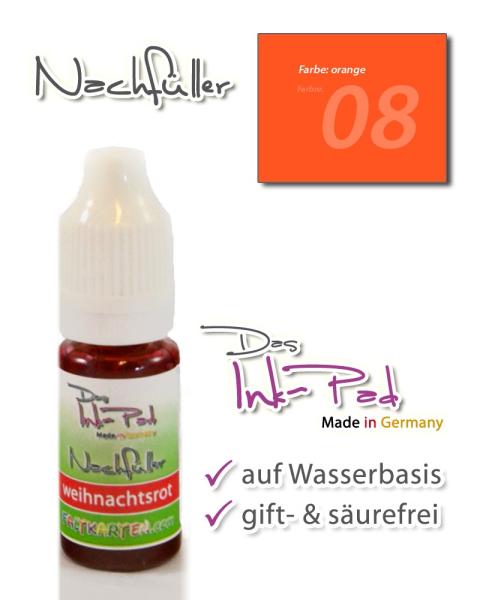 LaCreativ Nachfüller 10ml in orange für Das Ink-Pad - Stempelkissen