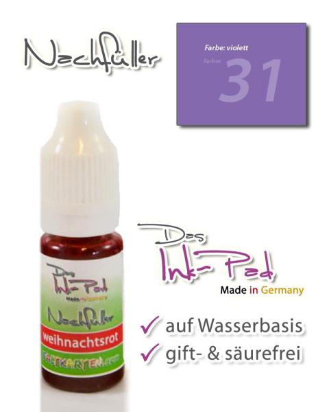 LaCreativ Nachfüller 10ml in violett für Das Ink-Pad - Stempelkissen