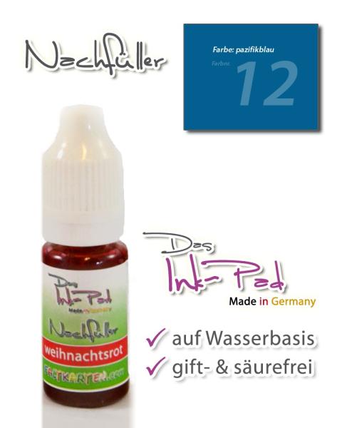 LaCreativ Nachfüller 10ml in pazifikblau für Das Ink-Pad - Stempelkissen
