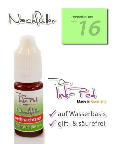 LaCreativ Nachfüller 10ml in pastell grün für Das Ink-Pad - Stempelkissen