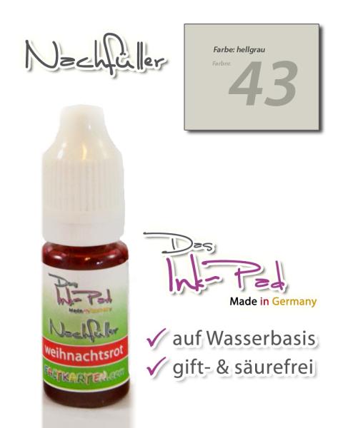 LaCreativ Nachfüller 10ml in hellgrau für Das Ink-Pad - Stempelkissen