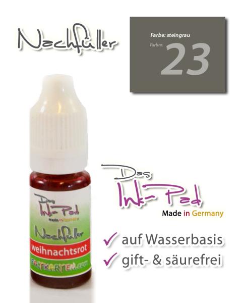LaCreativ Nachfüller 10ml in steingrau für Das Ink-Pad - Stempelkissen