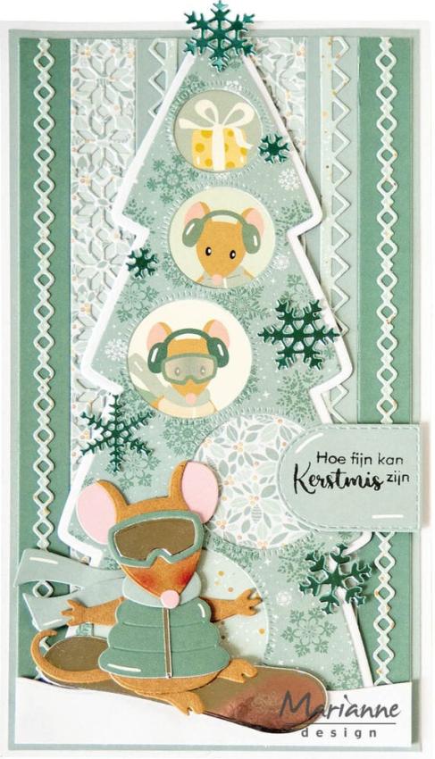 Marianne Design - Metallicpapier "Cozy Winter" Metallics Paper Sheets A5 - 16 Bogen