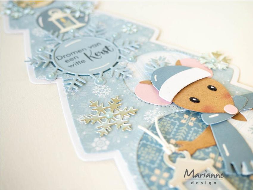 Marianne Design - Metallicpapier "Cozy Winter" Metallics Paper Sheets A5 - 16 Bogen