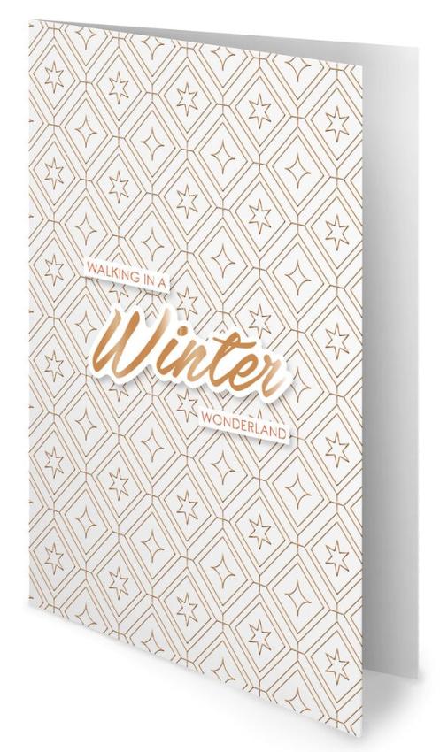 Studio Light - Foliertes Papier "Bronze Christmas" Foiled Cards Paper Pad 10,8x14cm - 24 Bogen