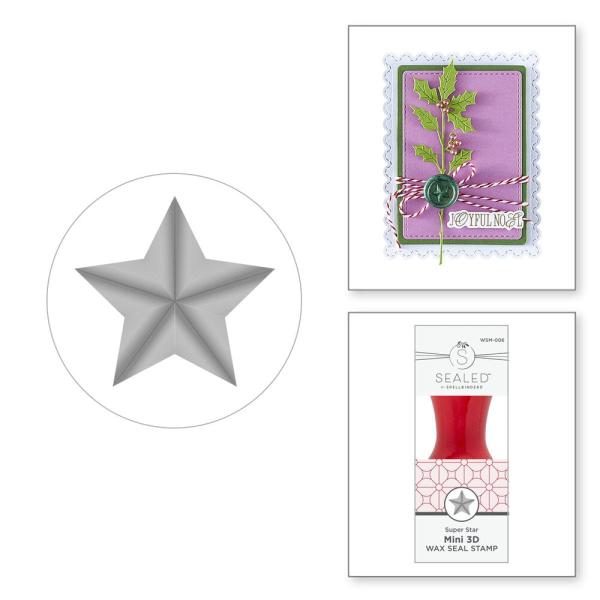 Spellbinders - Wachssiegel Stempel "Super Star" Wax Seal Stamp