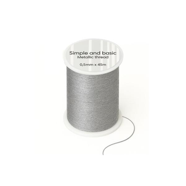 Simple and Basic - Garn "Silver" Metallic Thread 50m