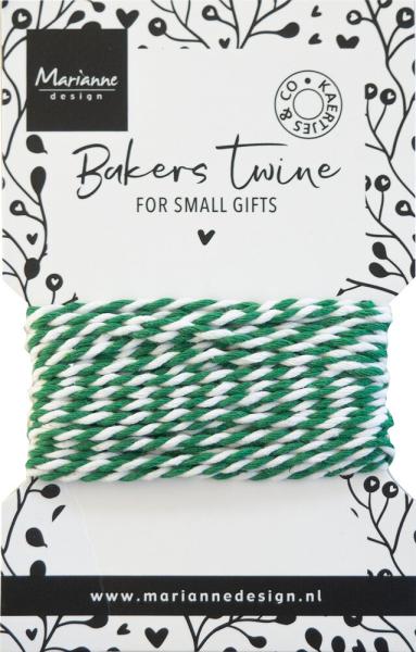 Marianne Design - Garn "Green/White" Bakers Twine 5m