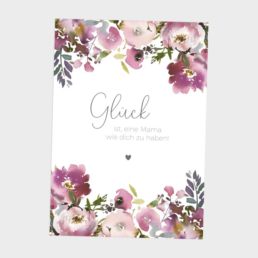 Spruchposter "Pink Bunch" | Geschenkidee | Personalisiert  | Muttertag | Wanddeko