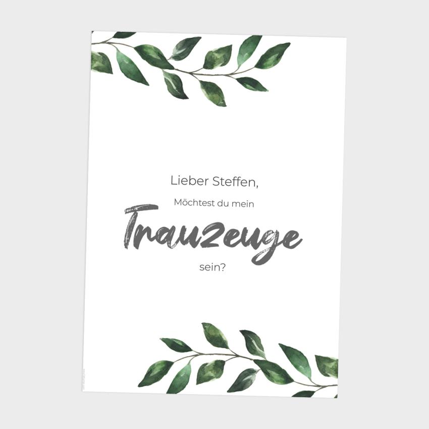 Spruchposter "Trauzeuge" | Geschenkidee | Personalisiert  | individuelles Bild | Wanddeko