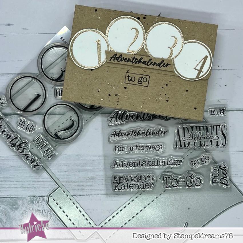 Kulricke Stempelset "Adventskranz" Clear Stamp