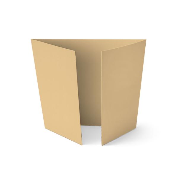 Altarfalz-Karte quadratisch (14,8x14,8cm) 240g/m² in cappuccino
