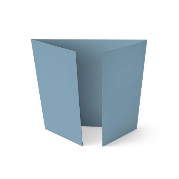Altarfalz-Karte quadratisch (14,8x14,8cm) 220g/m² in graublau
