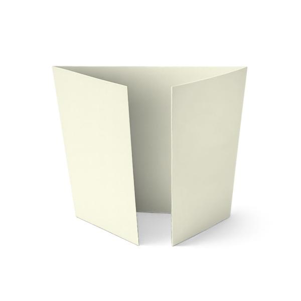 Altarfalz-Karte quadratisch (14,8x14,8cm) 240g/m² in hellcreme