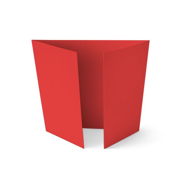 Altarfalz-Karte quadratisch (14,8x14,8cm) 240g/m² in rot