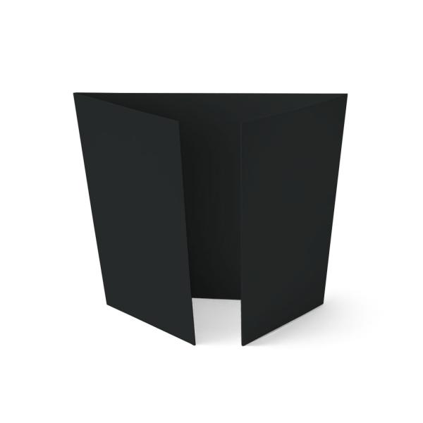 Altarfalz-Karte quadratisch (14,8x14,8cm) 220g/m² in schwarz