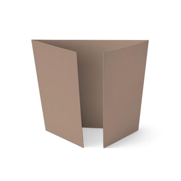 Altarfalz-Karte quadratisch (14,8x14,8cm) 240g/m² in taupe