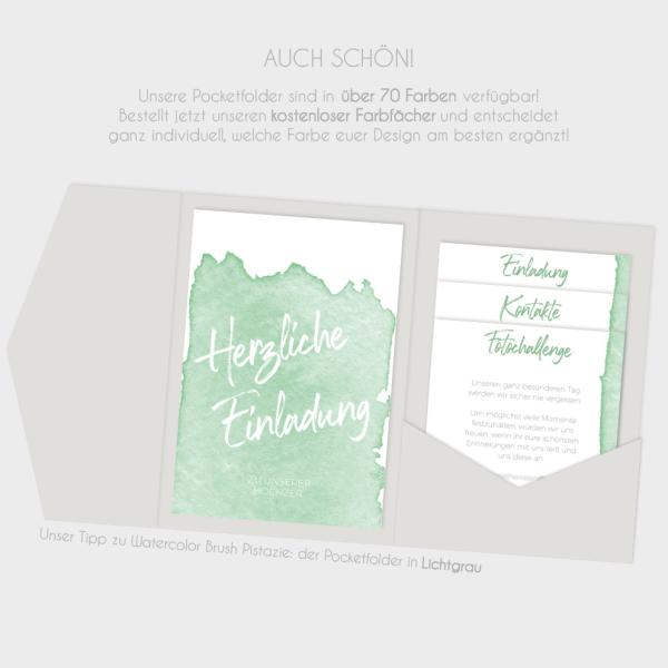 Backing-Card "Watercolor-Brush | Pistazie" 11x16