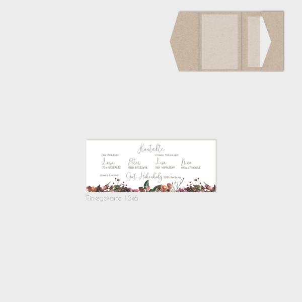 Einlegekarten-Bundle "Her Flowers" B6 | 2