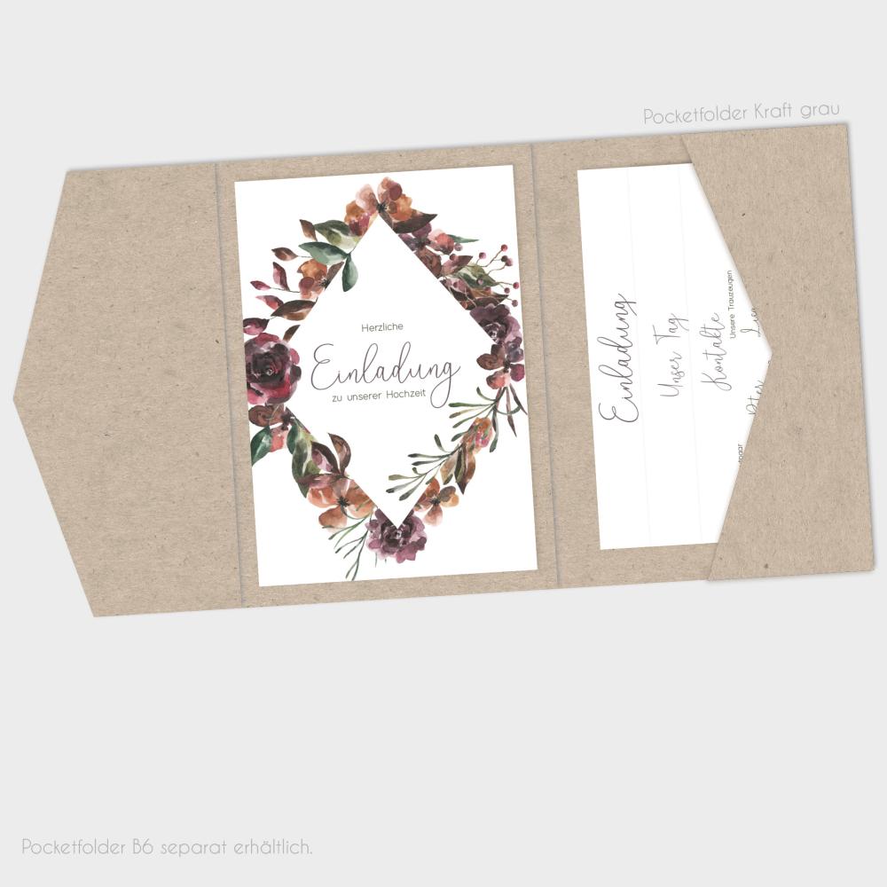Einlegekarten-Bundle "Her Flowers" B6 | 2