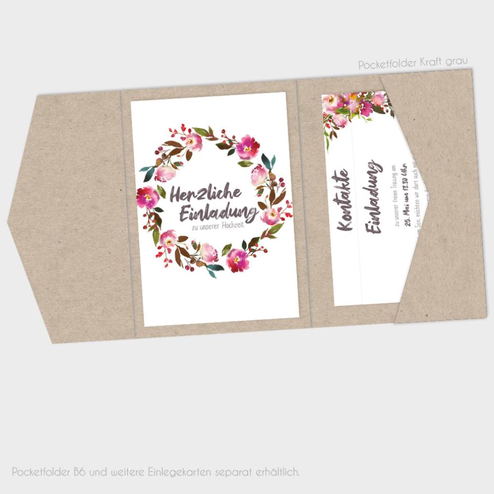 Einlegekarten-Bundle "Pink Bunch" B6 | 2