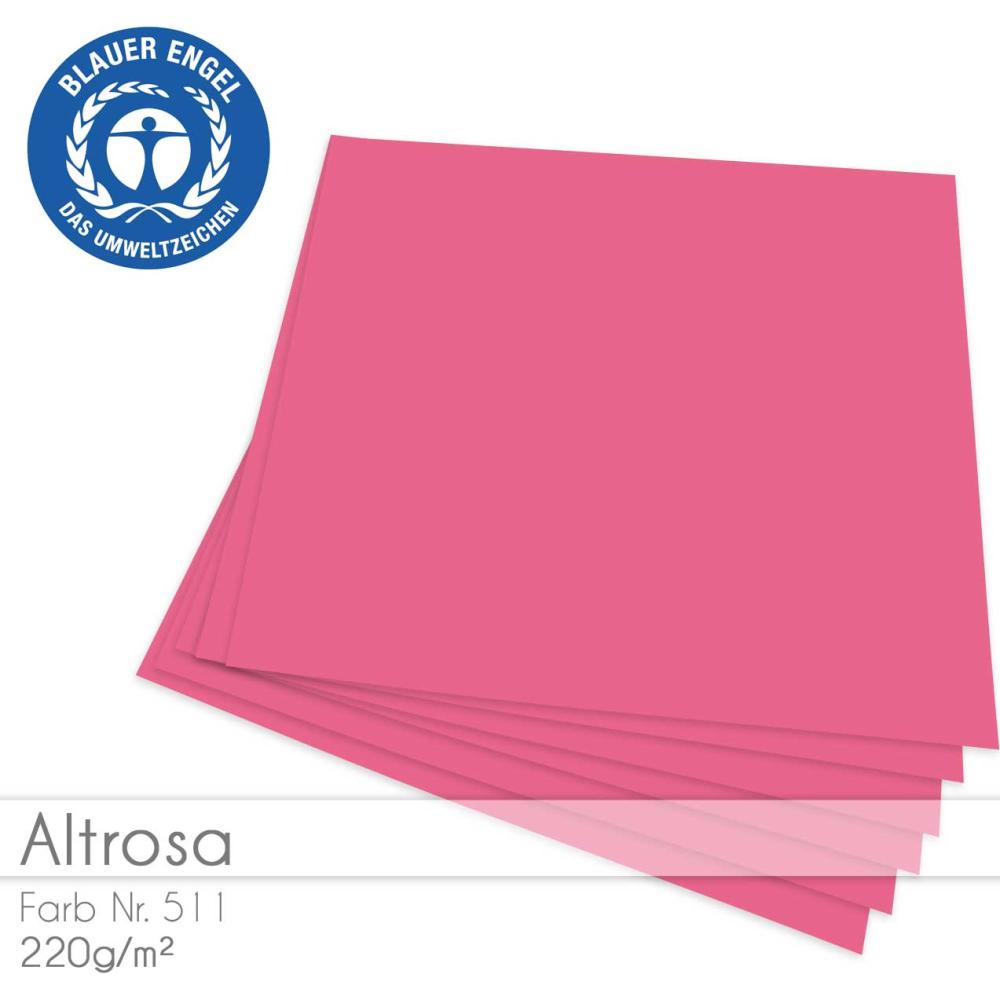 Cardstock "Basic" 12"x12" 220g/m² (30,5 x 30,5cm) in altrosa