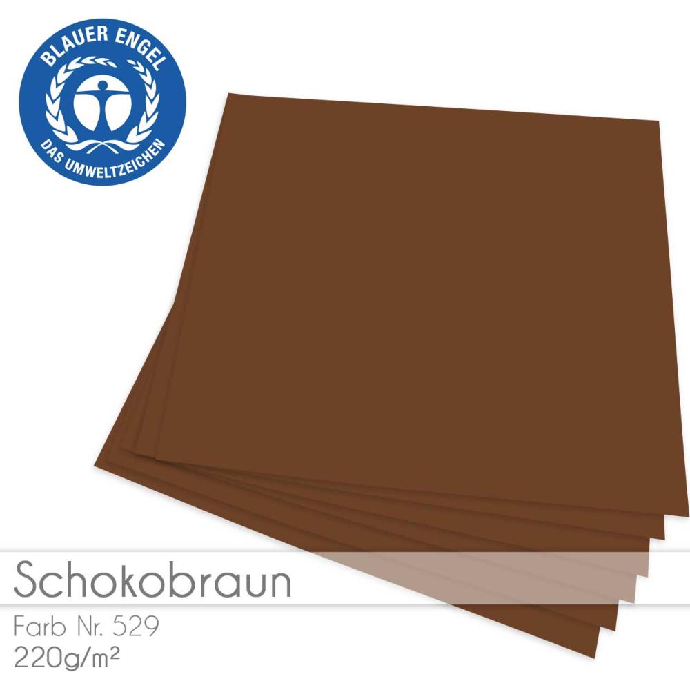 Cardstock "Basic" 12"x12" 220g/m² (30,5 x 30,5cm) in schokobraun