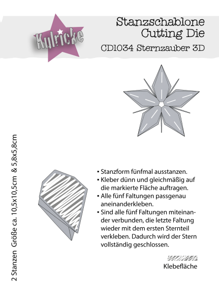 Kulricke Stanzschablone "Sternzauber 3D" Craft Die 