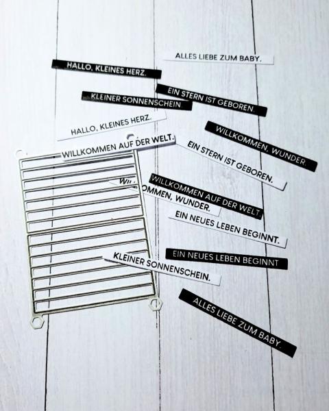 Kulricke Stanzschablone "Text Label" Craft Die 