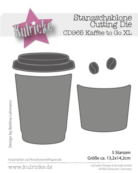 Kulricke Stanzschablone "Kaffe to Go Aufleger" Craft Die