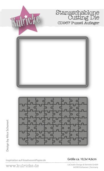 Kulricke Stanzschablone "Puzzel Aufleger" Craft Die 