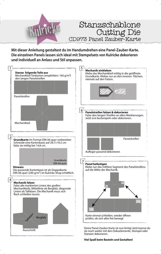 Kulricke Stanzschablone "Zauber-Panel Karte" Craft Die 