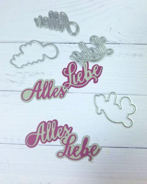 Kulricke Stanzschablone "Alles Liebe" Craft Die 