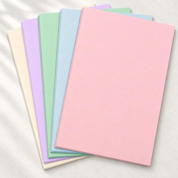 Farbkartonset 25 Bogen A4 "Pastell-Farben"