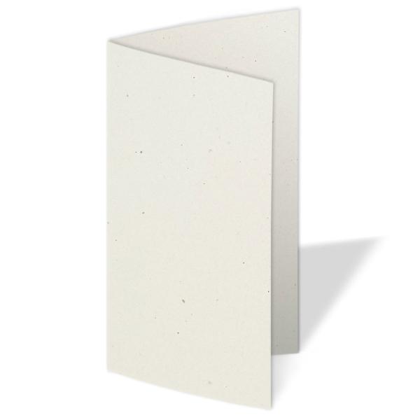 Faltkarte DIN Lang  250g/m²  in natur wollweiss