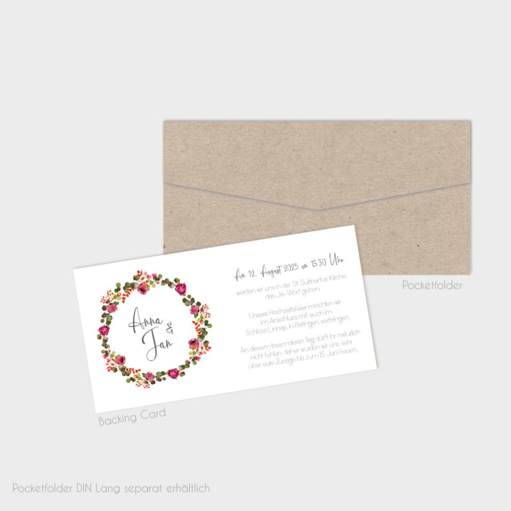 Backing-Card "Blush Pink" 19,5x10
