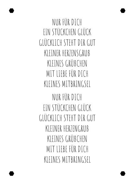Kulricke Designpapier - "Nur für dich  Label Papier A7