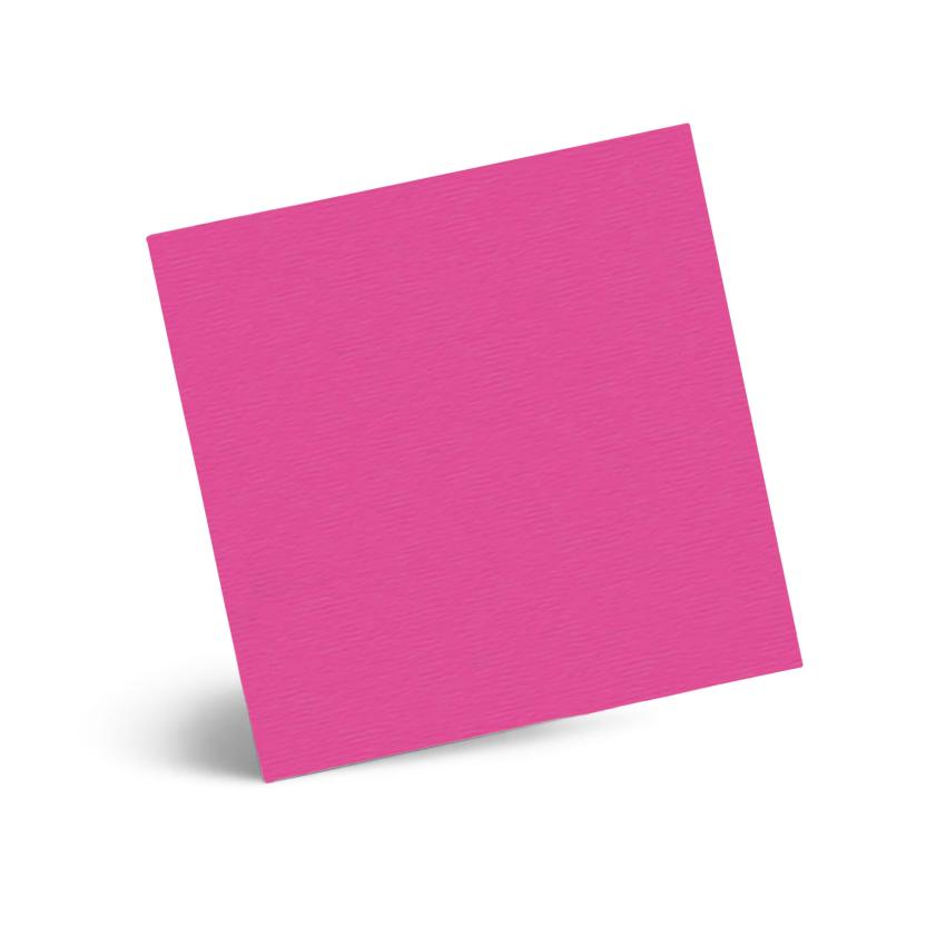 Karte - Einlegekarte 15x15 cm 220g/m² in struktur pink
