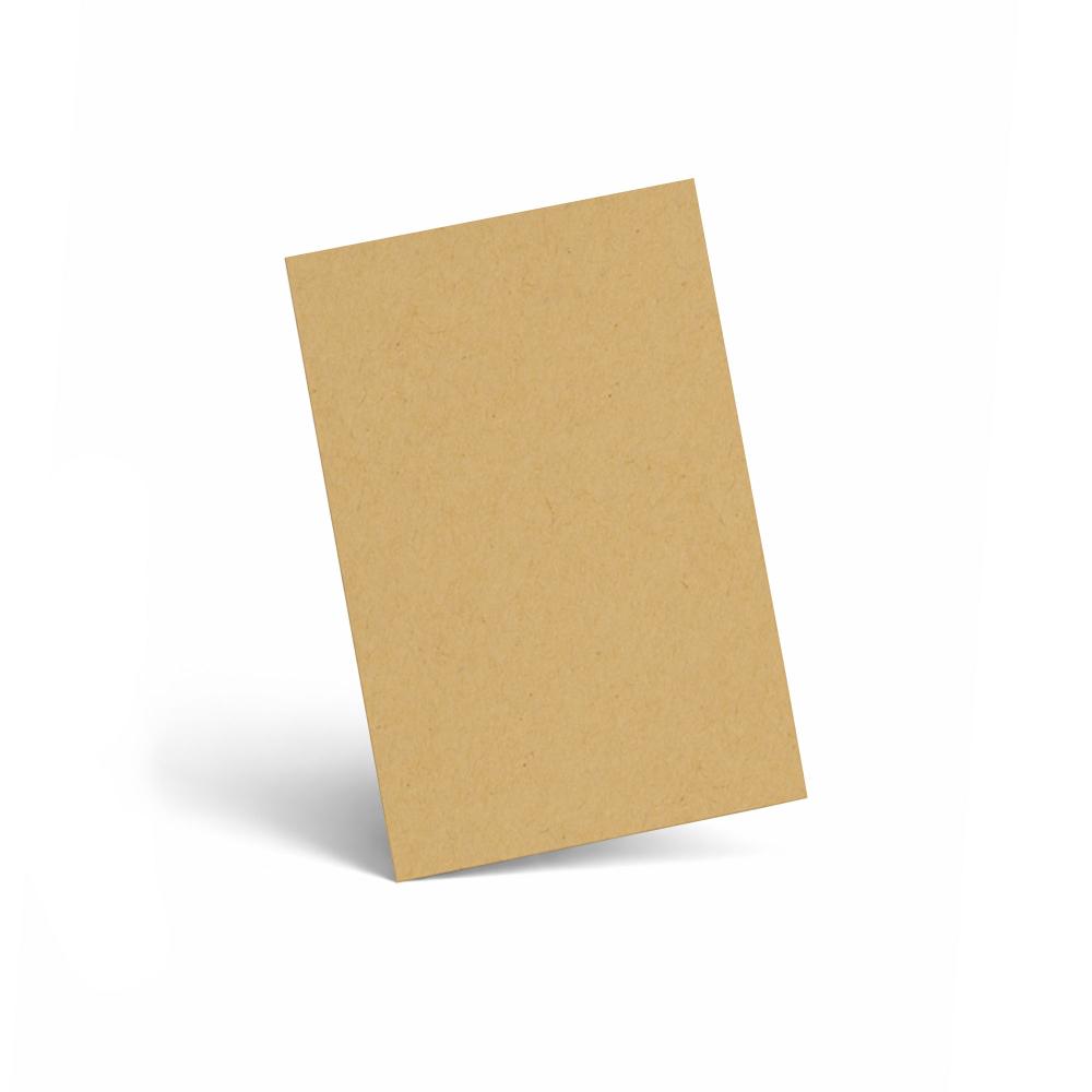 Karte - Einlegekarte DIN A6 220g/m² in kraft sand