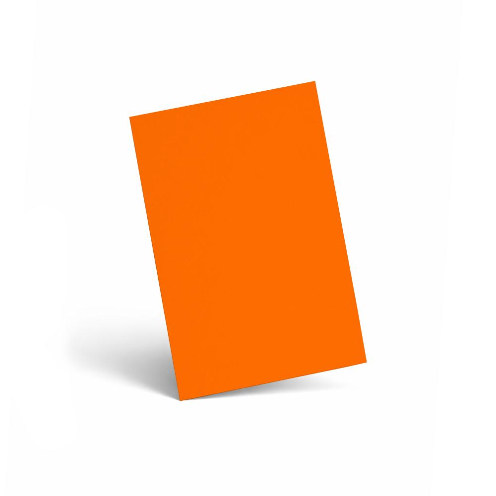 Karte - Einlegekarte DIN A6 240g/m² in orange