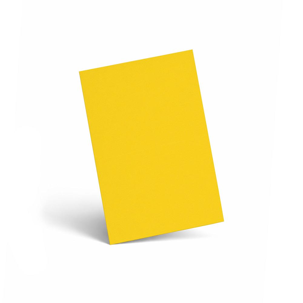 Karte - Einlegekarte DIN A6 210g/m² in struktur honiggelb